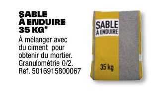sable à enduire 35 kg