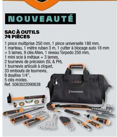 Sac à Outils 74 Pièces