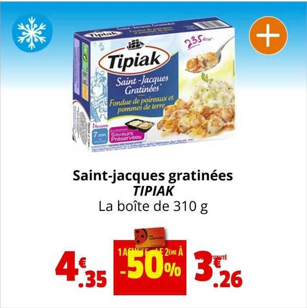 Saint-jacques Gratinées Tipiak