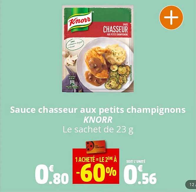 sauce chasseur aux petits champignons knorr