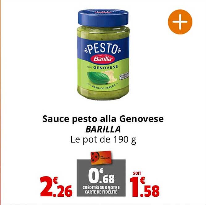 sauce pesto alla genovèse barilla