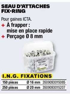 seau d'attaches fix-ring