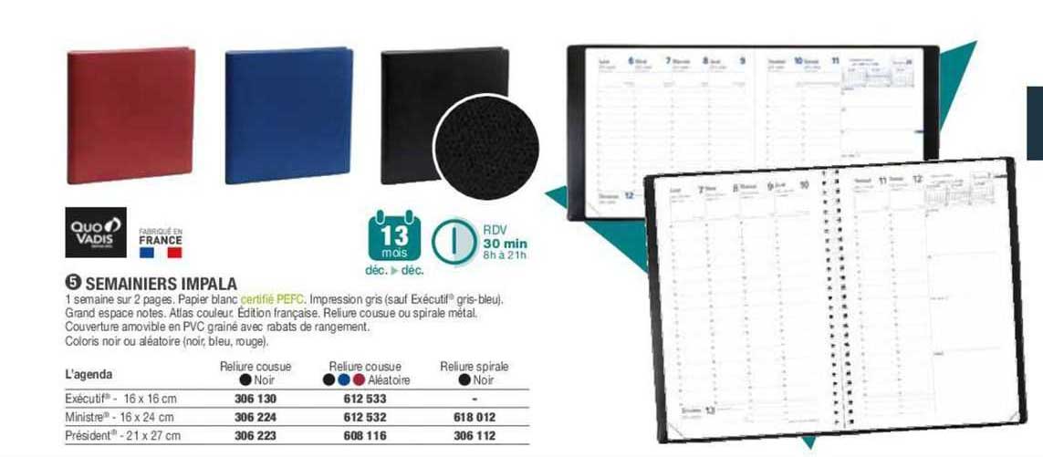 semainiers impala quo vadis