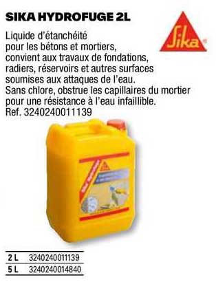 Sika Hydrofuge 2 L Sika