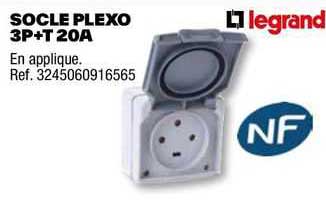 socle plexo 3p+t 20a legrand