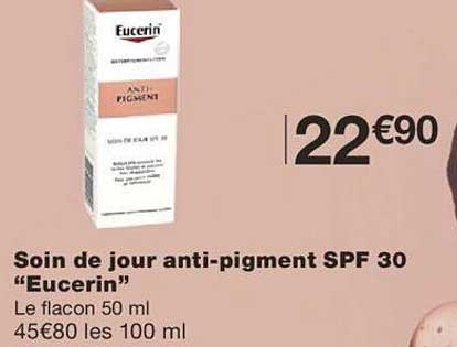 soin de jour anti-pigment spf 30 "eucerin"
