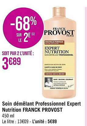 Soin Démêlant Professionnel Expert Nutrition Franck Provost