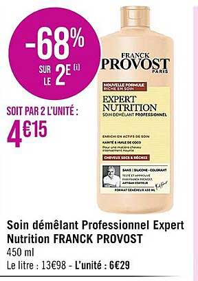 soin démêlant professionnel expert nutrition franck provost