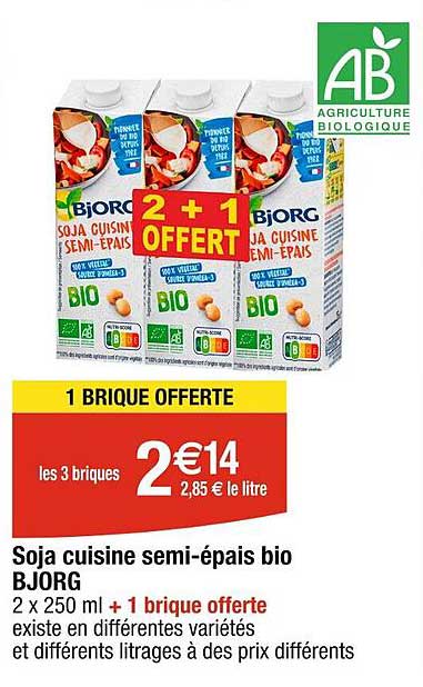 soja cuisien semi-épais bio bjorg