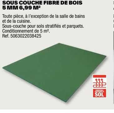sous couche fibre de bois 5 mm 6,99 m²