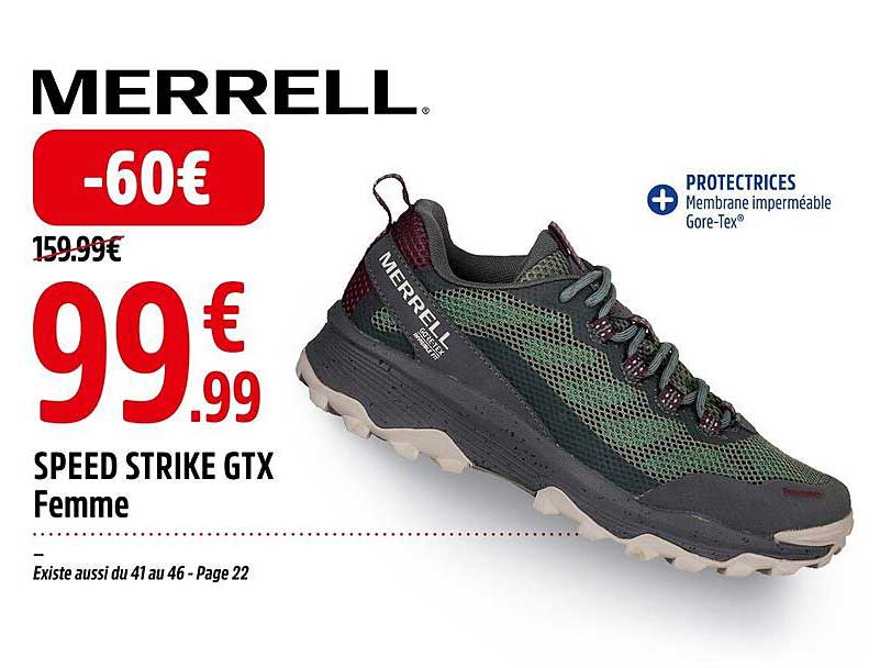 speed strike gtx femme merrell