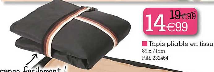 Tapis Pliable En Tissu
