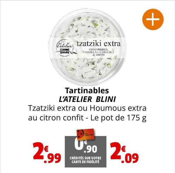 tartinables l'atelier blini