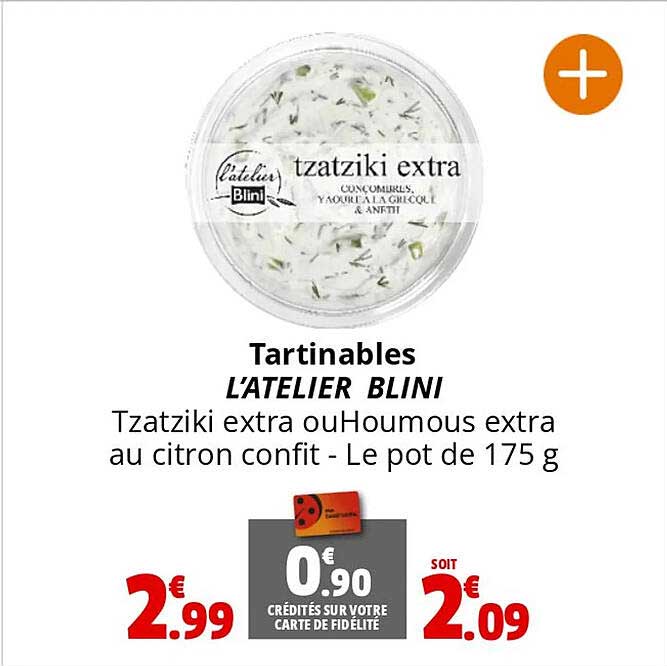 tartinables l'atelier blini