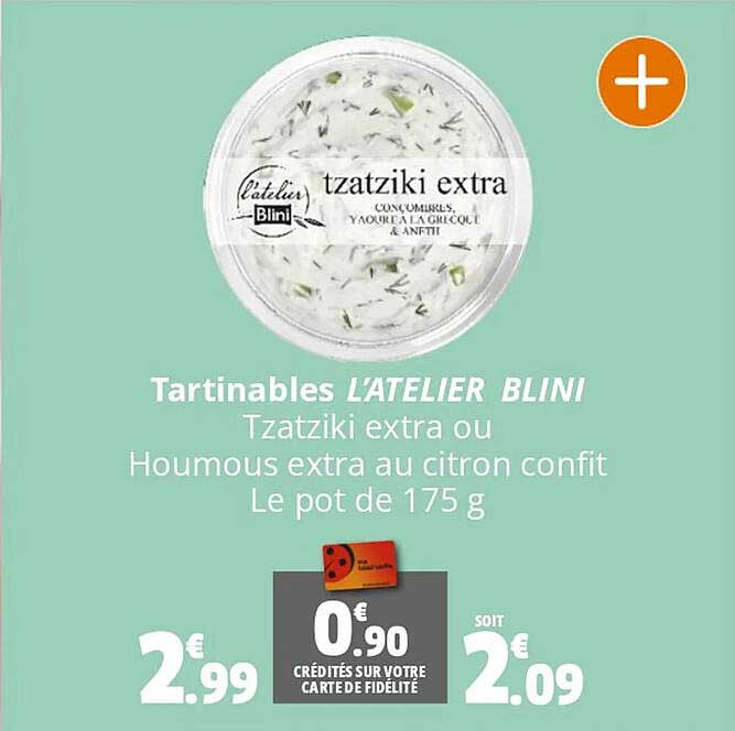 tartinables l'atelier blini