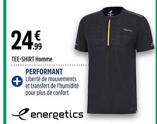 tee-shirt homme energetics