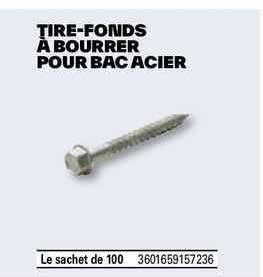 tire-fonds à bourrer pour bac acier