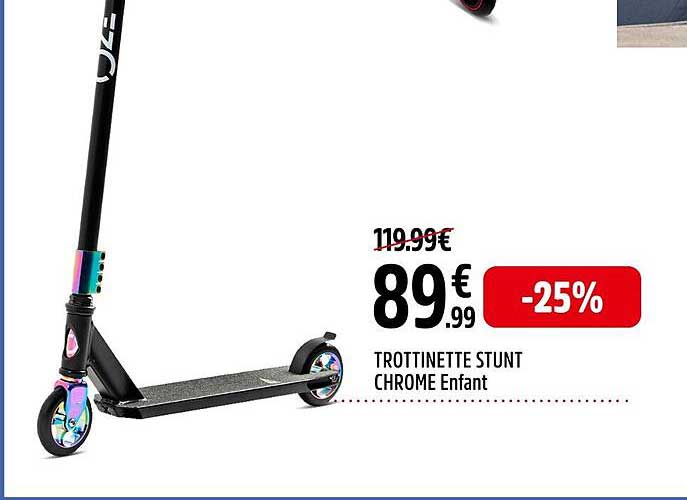 Trottinette Stunt Chrome Enfant