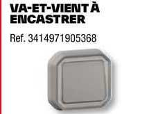 va-et-vient à encastrer