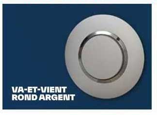 va-et-vient rond argent
