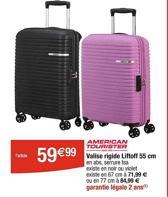valise rigide liftoff 55 cm american tourister