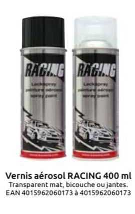 Vernis Aérosol Racing 400 Ml