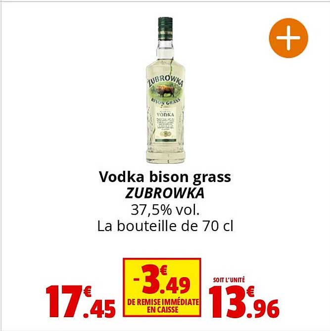 vodka bison grass zubrowka 37,5% vol