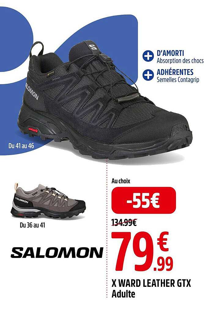 w ward leather gtx adulte salomon