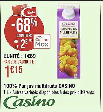 100% Pur Jus Multifruits Casino