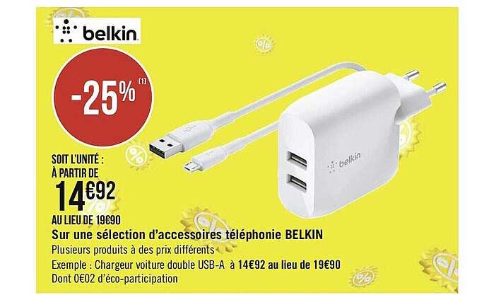 accessoires téléphonie belkin