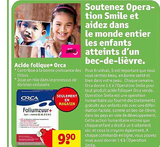 acide folique+ orca