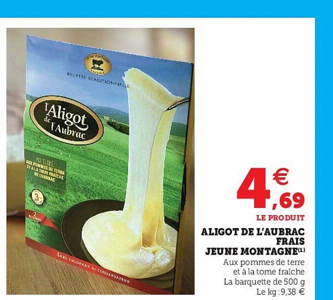 aligot de l'aubrac frais jeune montagne