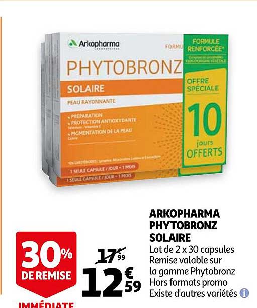 arkopharma phytobronz solaire