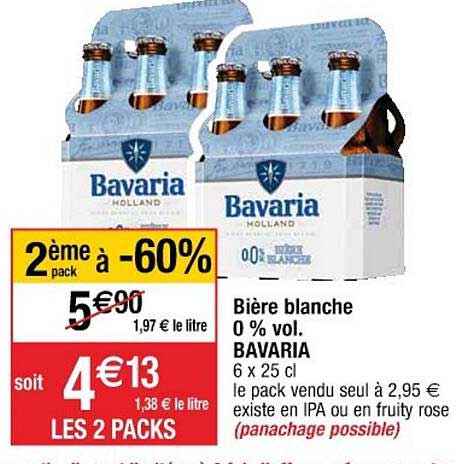 bière blanche 0% vol. bavaria