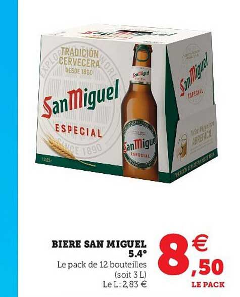 bière san miguel 5,4°
