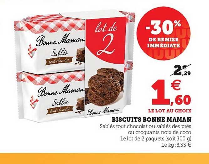 biscuits bonne maman