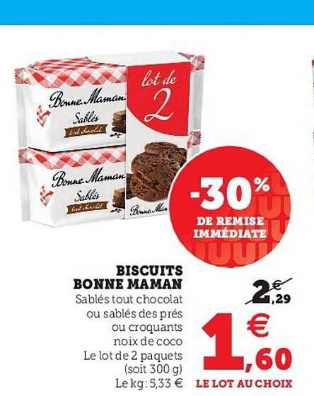 biscuits bonne maman