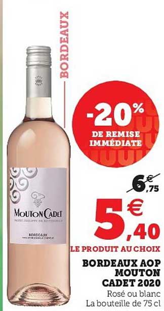 bordeaux aop mouton cadet 2020