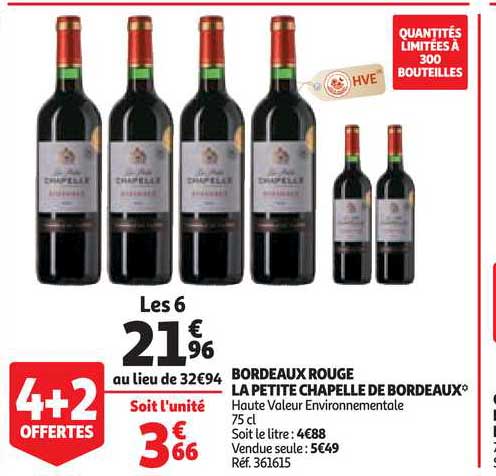 bordeaux rouge la petite chapelle de bordeaux