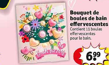 bouquet de boules de bain effervescentes