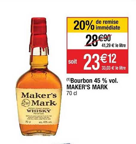 bourbon 45% vol. maker's mark