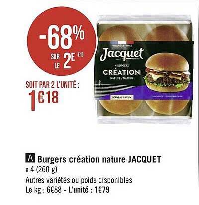 Burgers Création Nature Jacquet