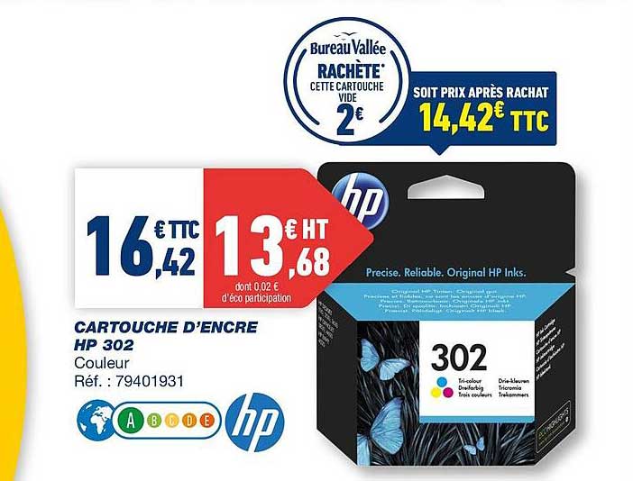 cartouche d'encre hp 302