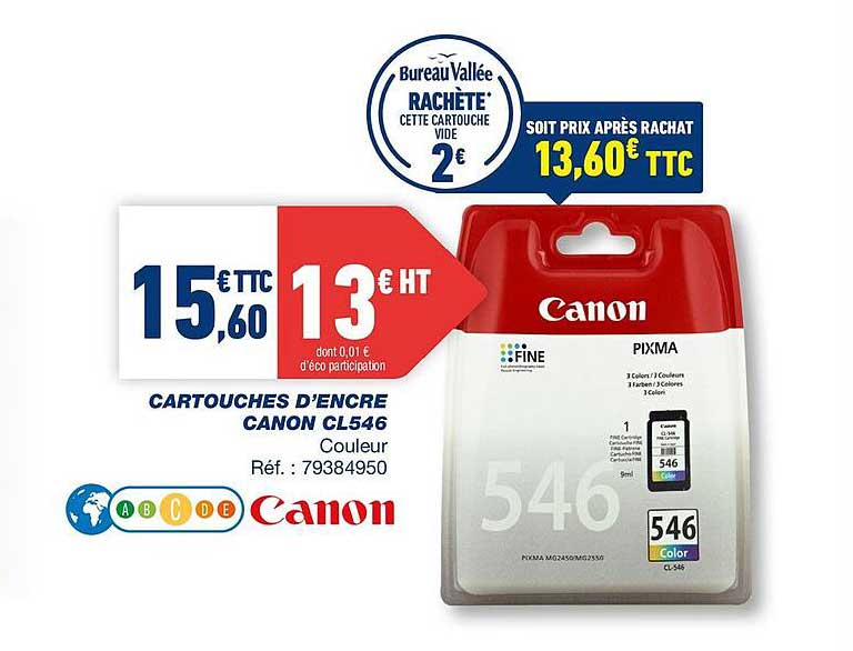 Cartouches D'encre Canon Cl546