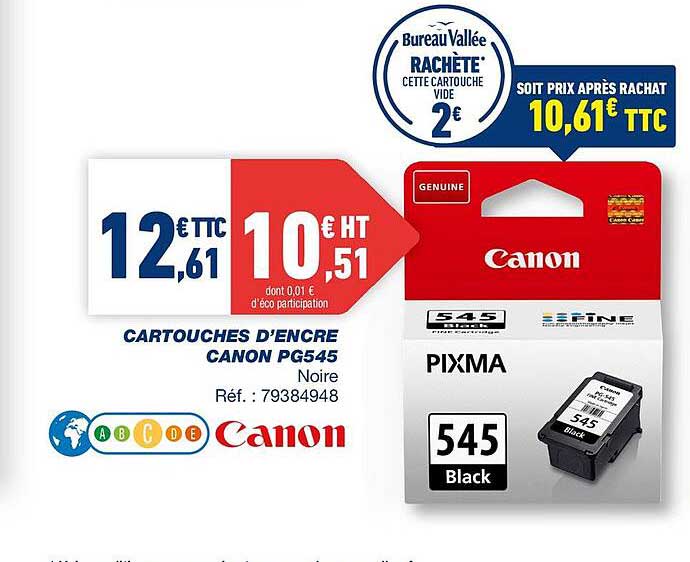cartouches d'encre canon pg545