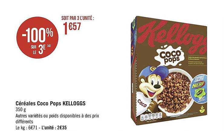 céréales coco pops kelloggs