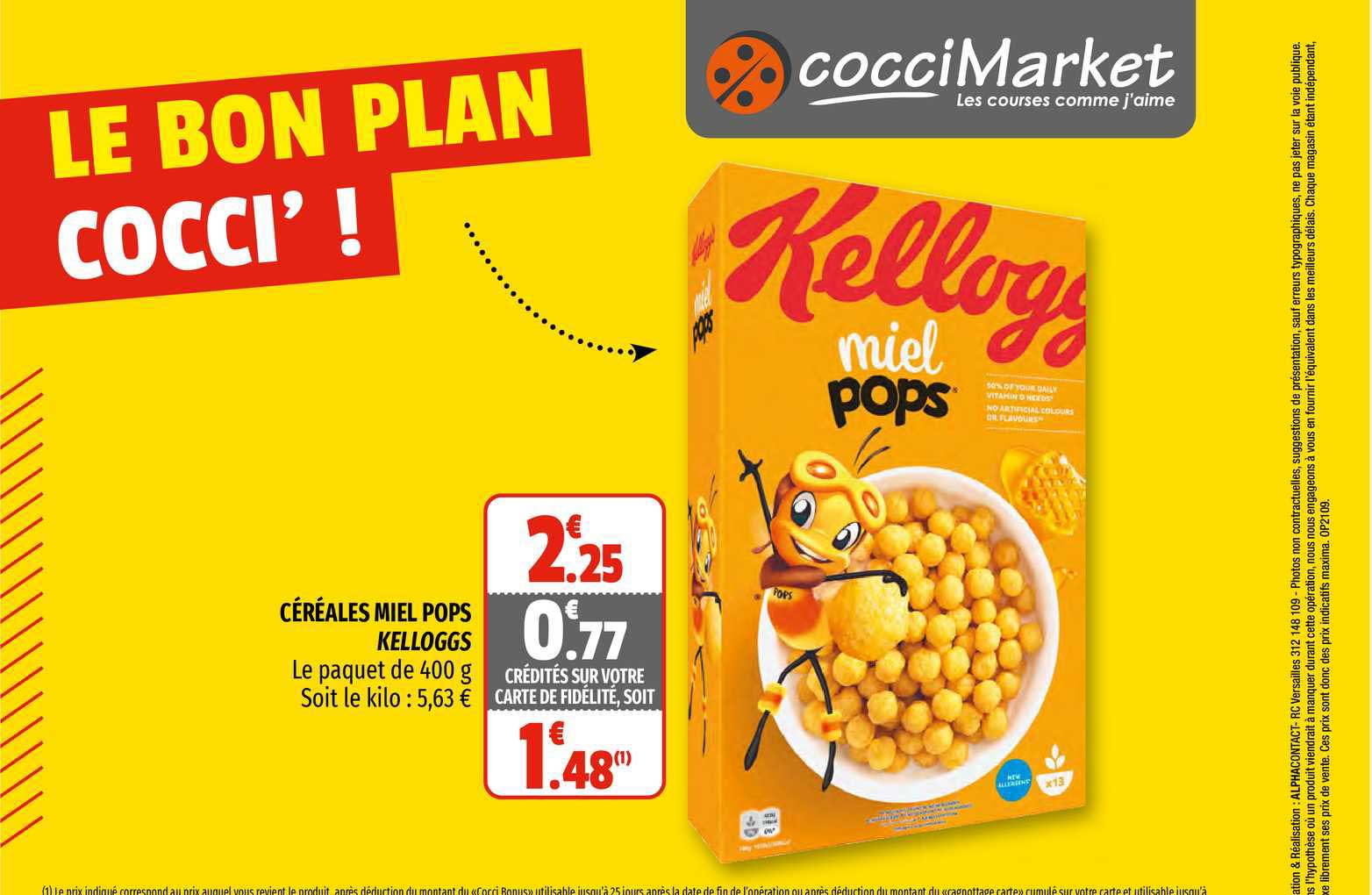 céréales miel pops kelloggs