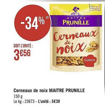 cerneaux de noix maitre prunille