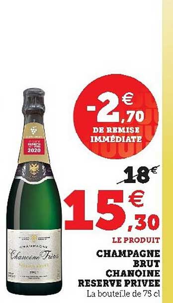 champagne brut chanoine réserve privée