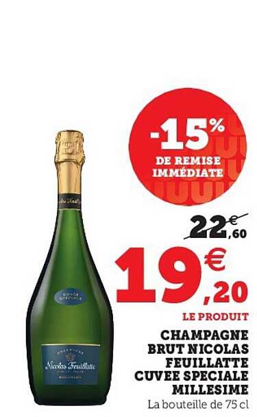 champagne brut nicolas feuillatte cuvée spéciale millesime